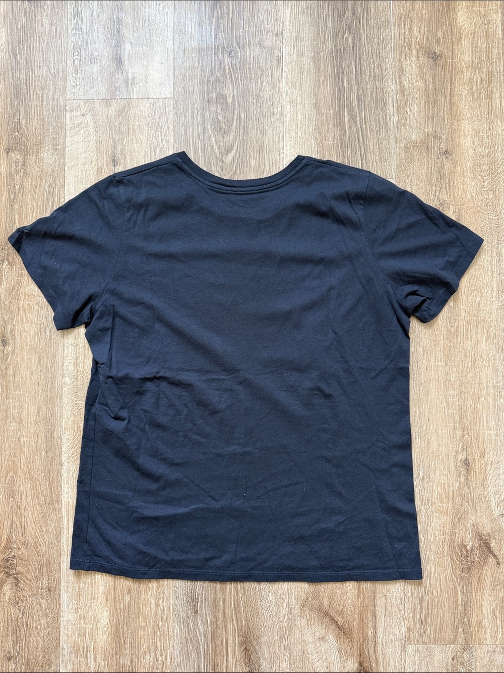 Alexander McQueen Black Tee with Blue McQueen Script and Red Brand - Picture 3 of 3